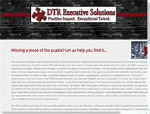 Tablet Screenshot of dtrexecutivesolutions.com